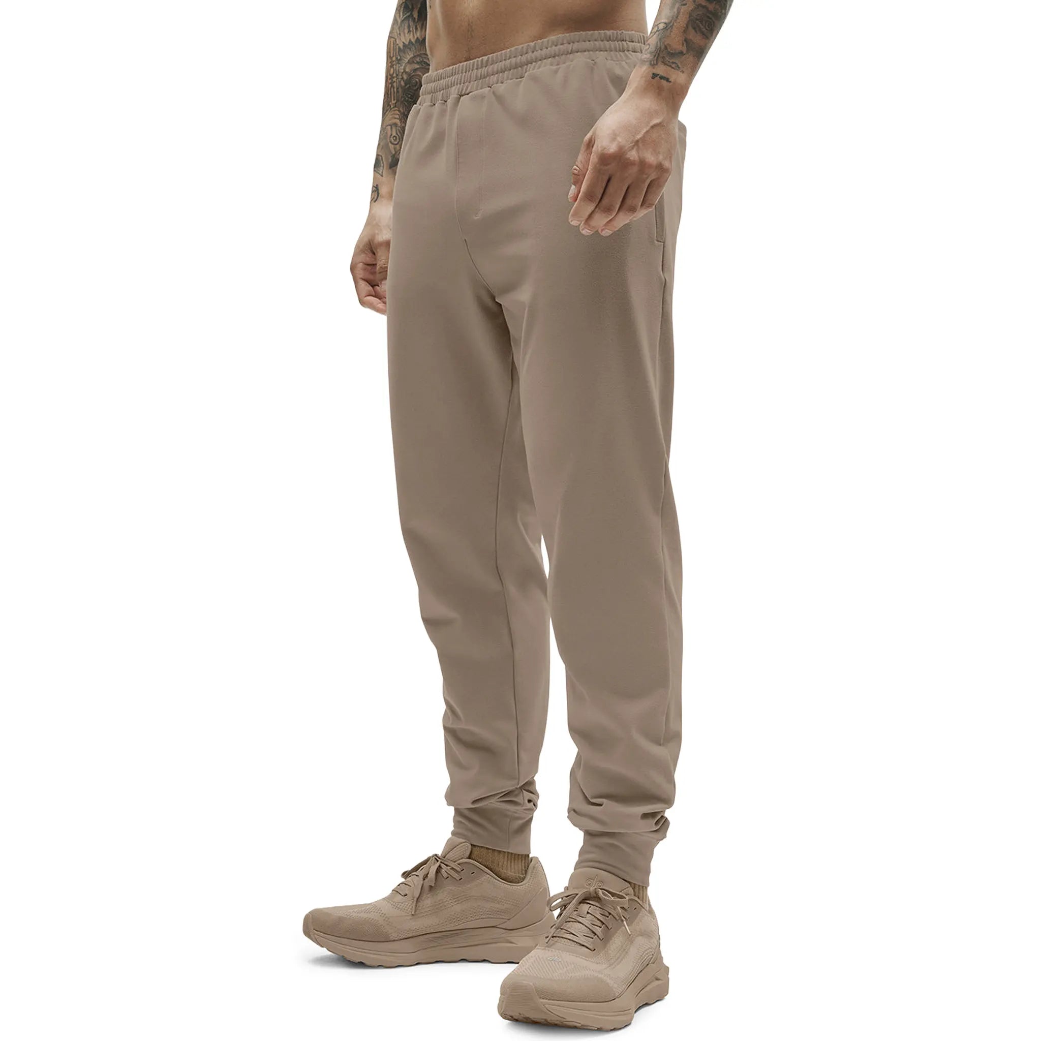 Front View of Alo Yoga Conquer Max Performance Gravel Sweatpants